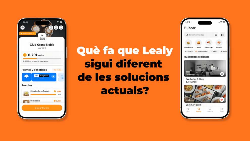Visualització de l'aplicació Lealy